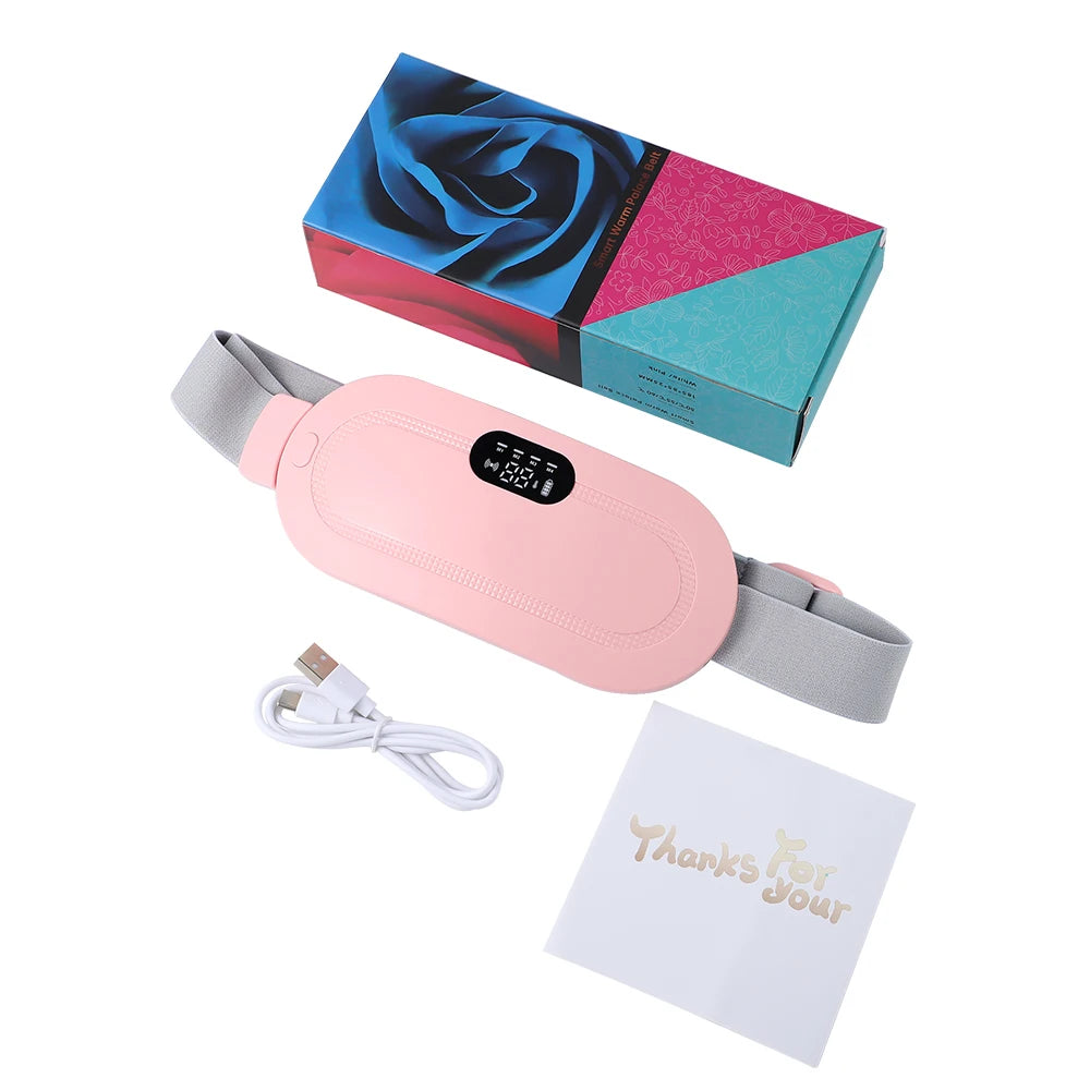 Rechargeable Heated Menstrual Waist Massager for Women