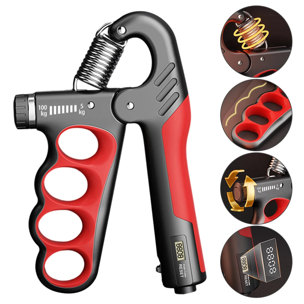 Adjustable 5–100KG Grip Strength Trainer – Hand Gripper Wrist Expander for Fitness, Muscle Recovery & Arm Training