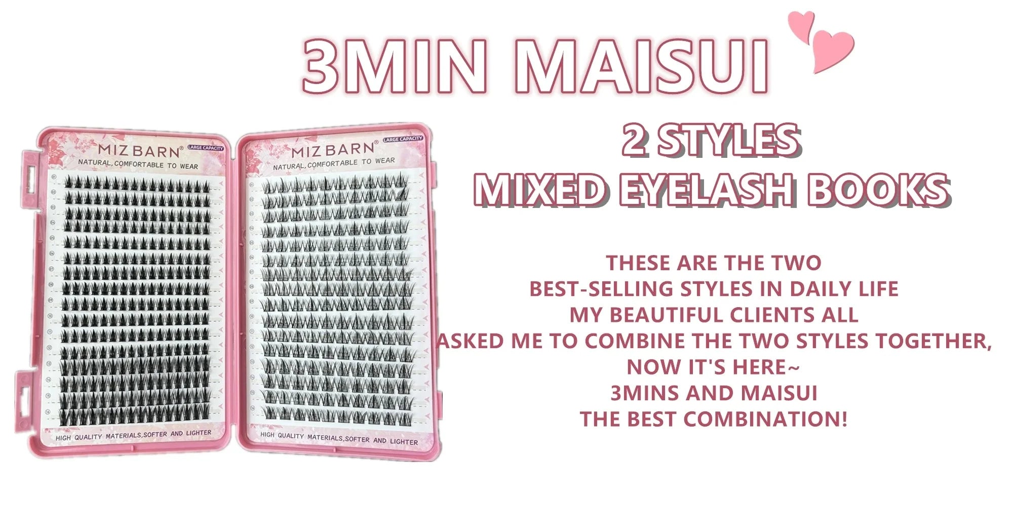32 Rows Large Capacity Eyelash Extensions Professional Individual Cluster DIY Natural False Lashes