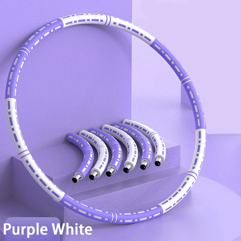 Weighted Fitness Yoga Hoop – Slimming Massage Circle for Waist Training & Body Sculpting