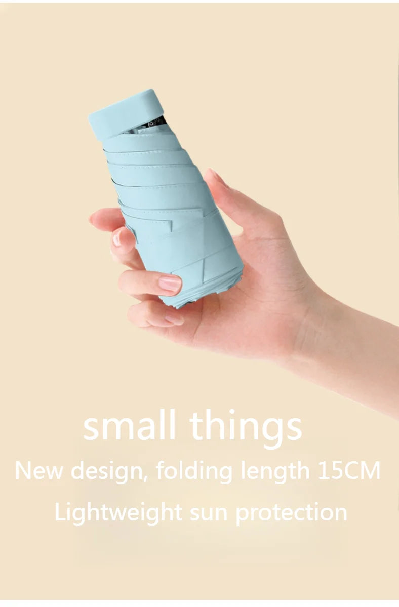 Mini Sun Umbrella – UV Resistant & Protective for Rain or Shine
