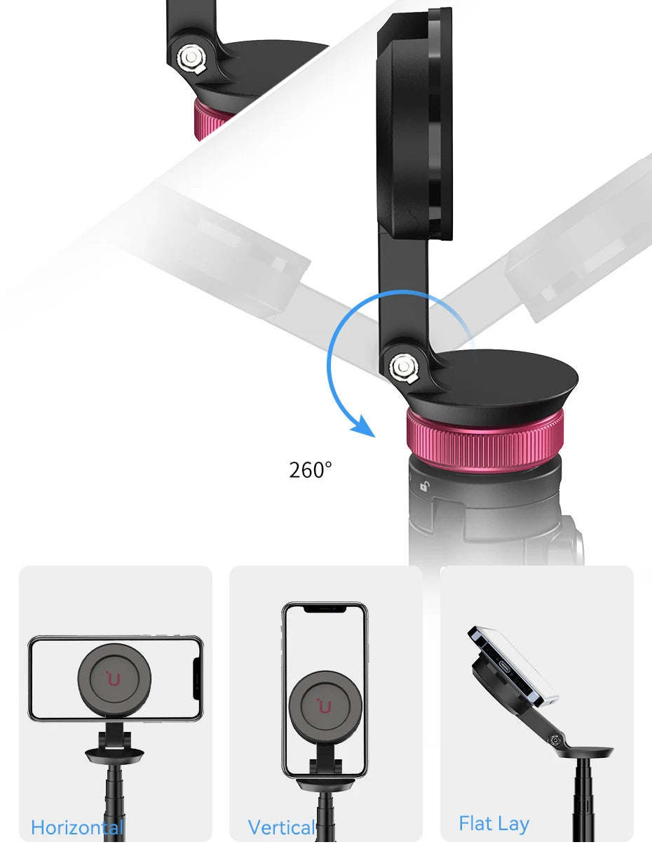 Ulanzi MT-84 1.53M Magsafe Selfie Stick Tripod Bluetooth Remote for iPhone 16/15 Vlog
