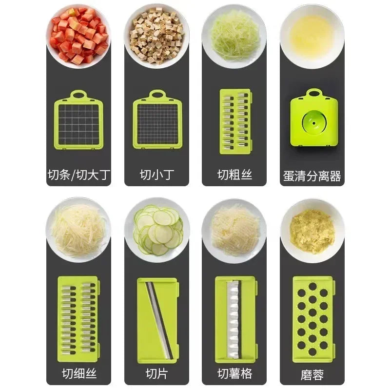 15-in-1 Multifunctional Vegetable Slicer Cutter Chopper