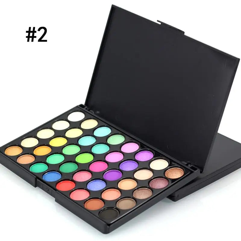 40/74/78 Color Eyeshadow Palette – Matte & Pearlescent Glitter Waterproof Makeup