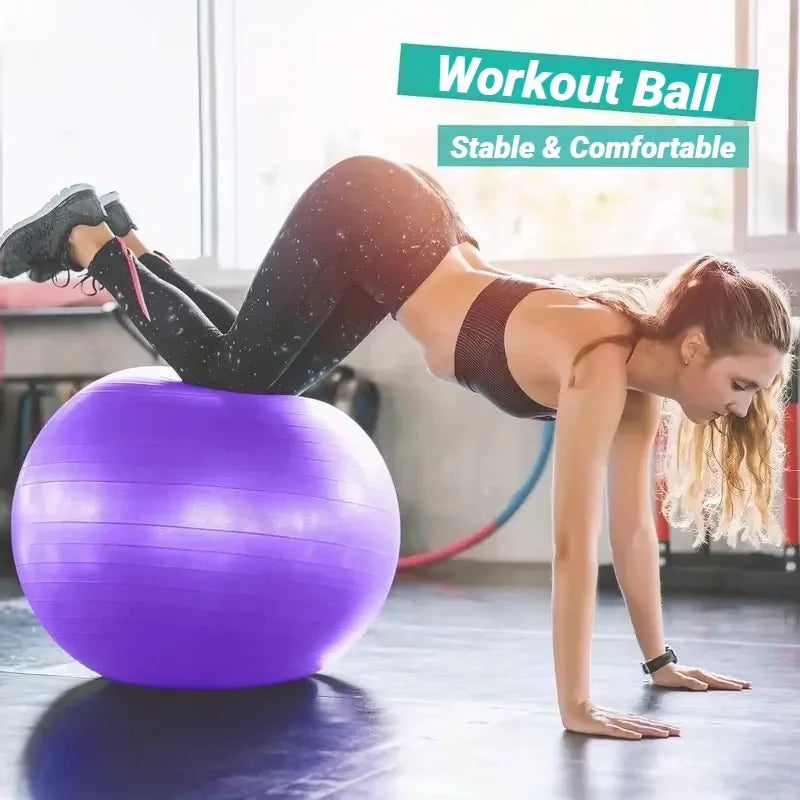Explosion-Proof Yoga Pilates Exercise Ball – 45CM-95CM Fitness Gym Ball