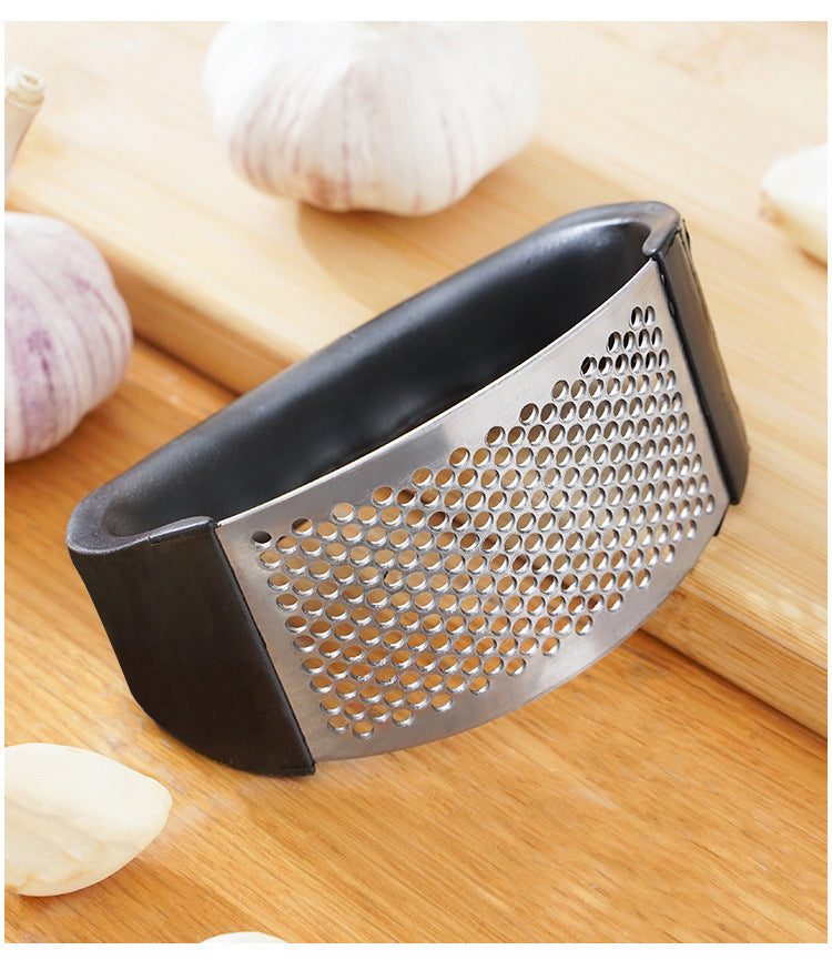 Stainless Steel Garlic Press Crusher Manual Mincer Tool