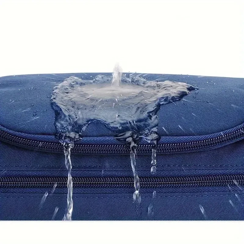 For Traveling Large Cosmetic Bag Leather Toiletry Bag for Men Women Dopp Kit Mens Hanging Toiletry Bag