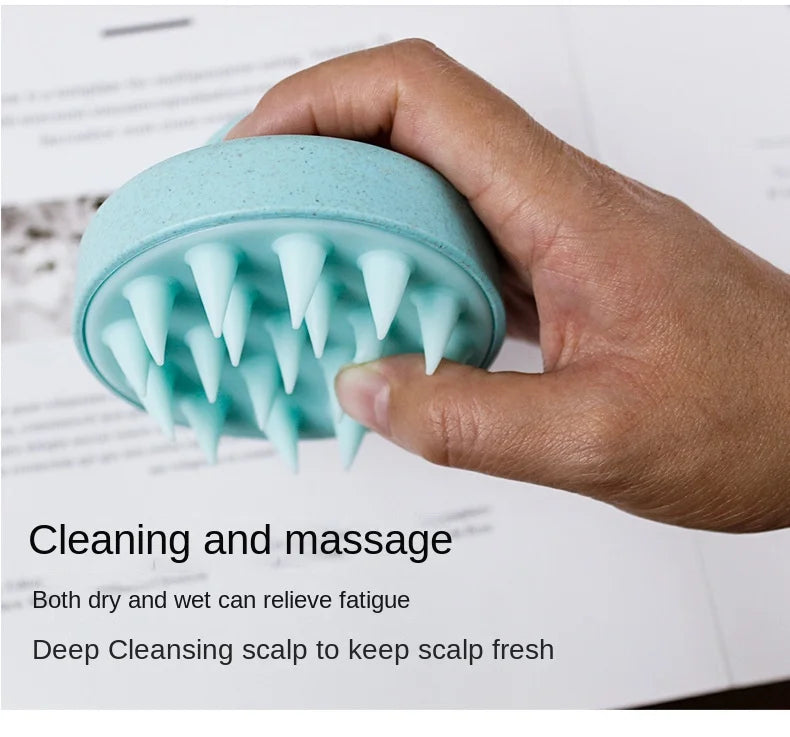 Soft Scalp Massage & Cleansing Brush – Wet & Dry Hair Care Brush for Deep Scalp Conditioning & Relaxation