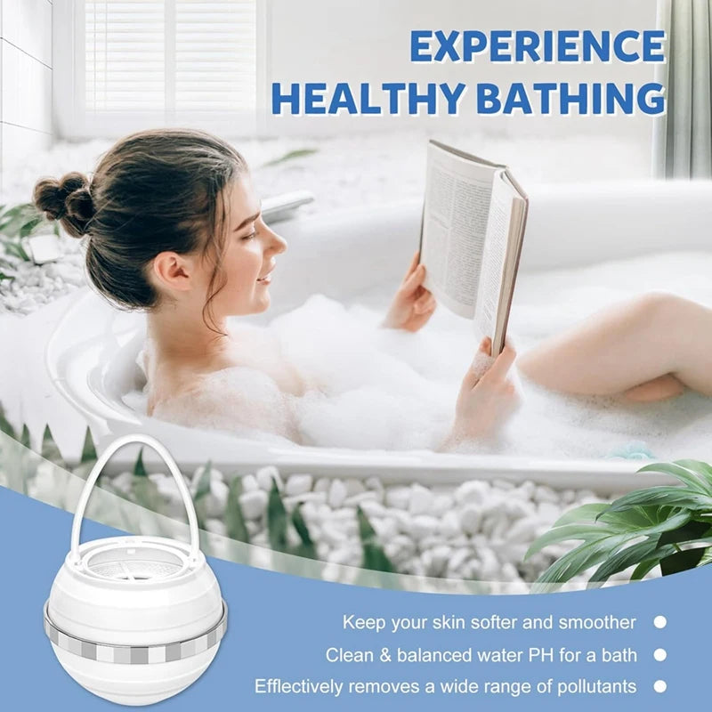 Tub Filter For Bathtub Bath Filter For Tub Bathtub Water Filter 8-Layer Filtration Making Skin And Hair Healthier