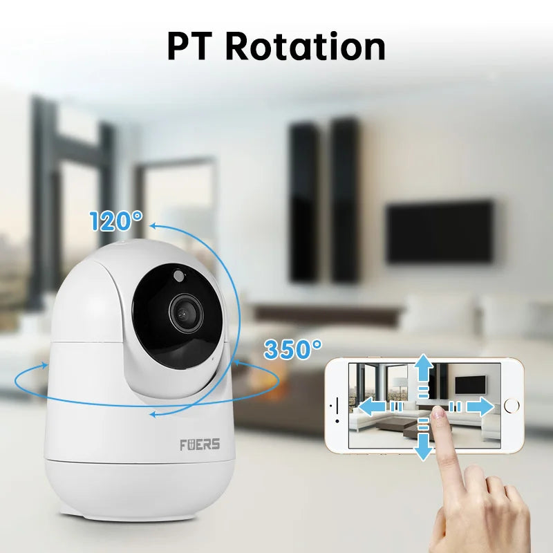 Fuers 5MP WiFi Indoor Camera AI Tracking Smart Home Security Baby Monitor