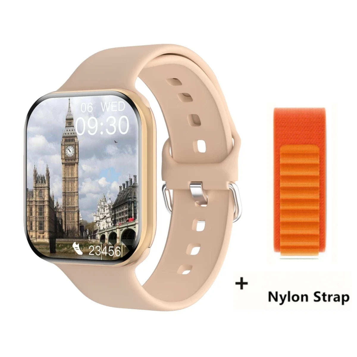 New 2025 Apple GPS Watch 10 – AMOLED Smartwatch with NFC, Bluetooth Calling, Music Memory & Waterproof Fitness Tracker