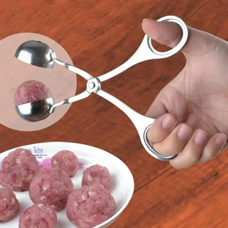 Stainless Steel Meatball & Rice Ball Maker – Non-Stick Shaper