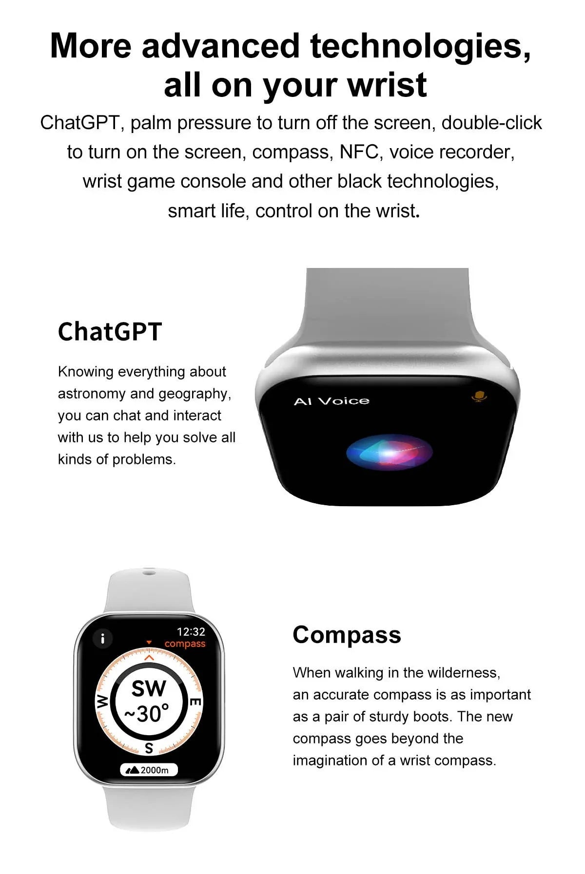 2025 GPS Smart Watch Series 10 for Women & Men – Bluetooth Call, Heart Rate, Blood Pressure, Fitness Smartwatch Compatible with Apple Watch