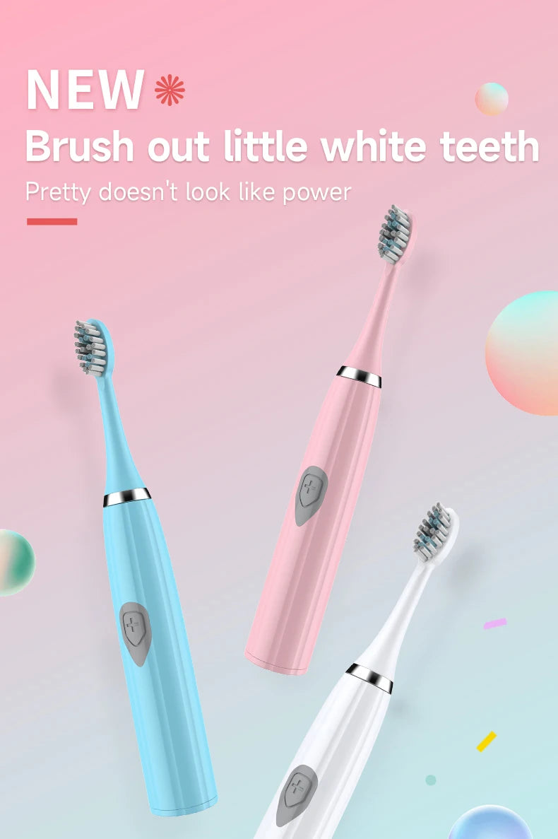 Electric Adult Toothbrush Soft Bristle IPX6 Waterproof