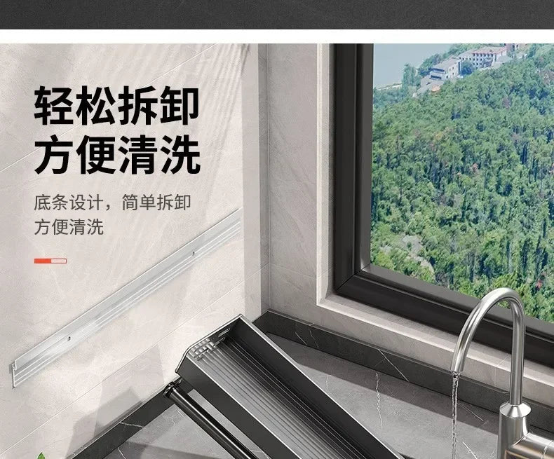 Stylish Wall-Mounted Kitchen Condiment Rack with Oil & Vinegar Storage