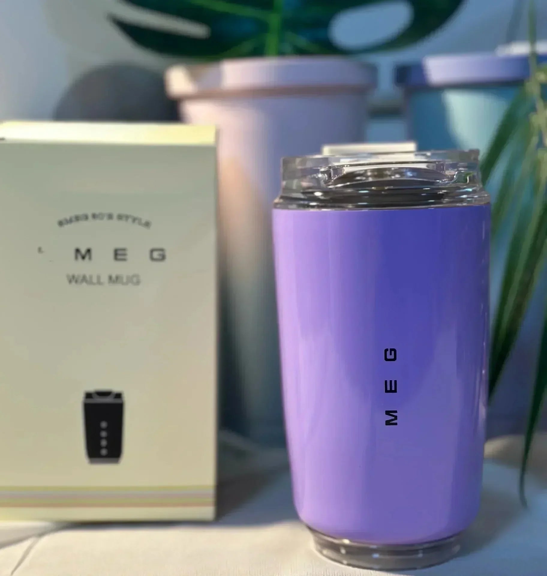 320ML Tumbler Thermos Cup Milky White Coffee Mug Car Insulated Water Bottle Travel Stainless Steel Vacuum Flasks Drinking Kettle