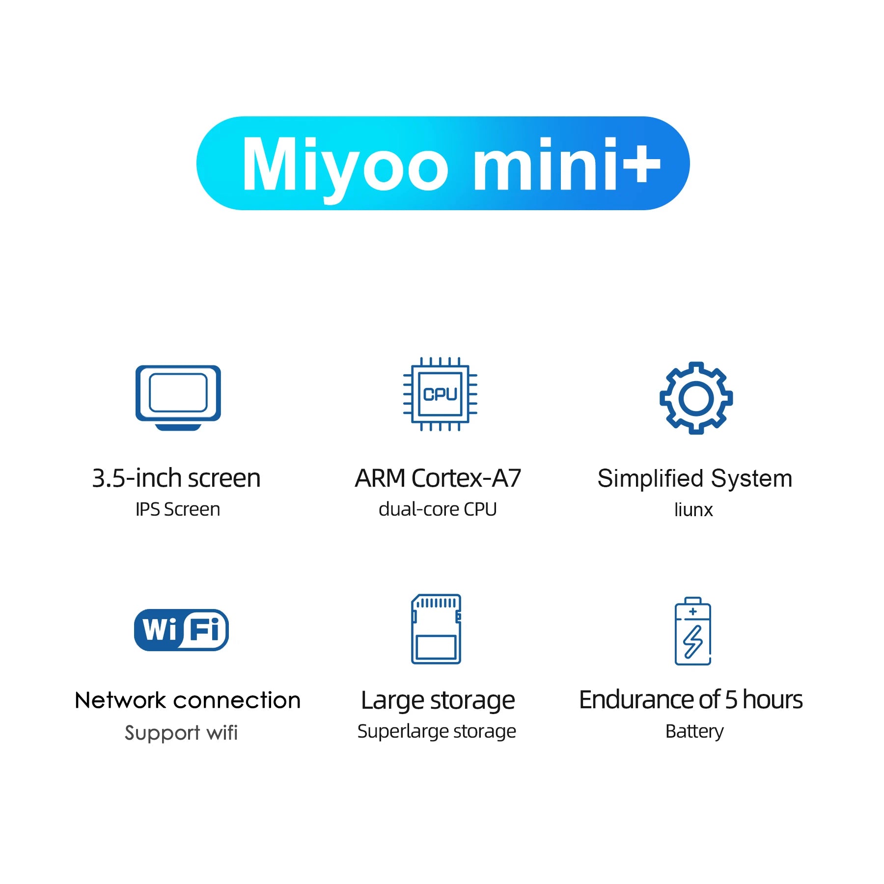 MIYOO Mini Plus V2 – Portable Retro Handheld Game Console with IPS Screen for Kids
