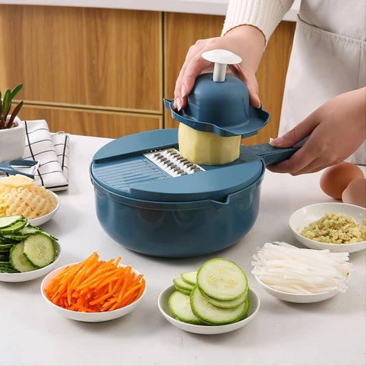12-in-1 Multi-Functional Vegetable Chopper & Slicer