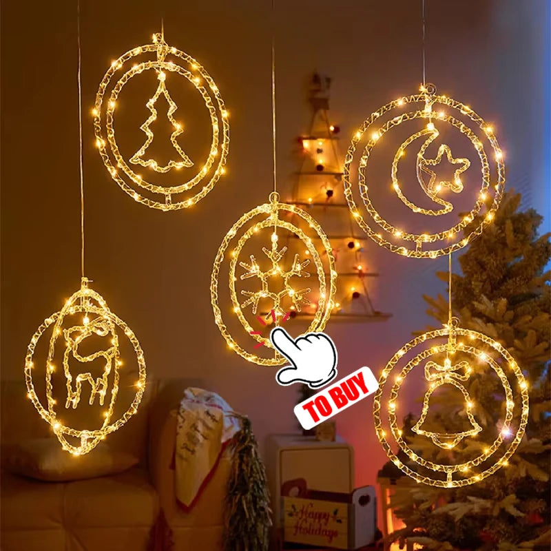 Fairy String Lights – 1/5/10pcs Battery-Powered LED Garland for Home & Holiday Decor