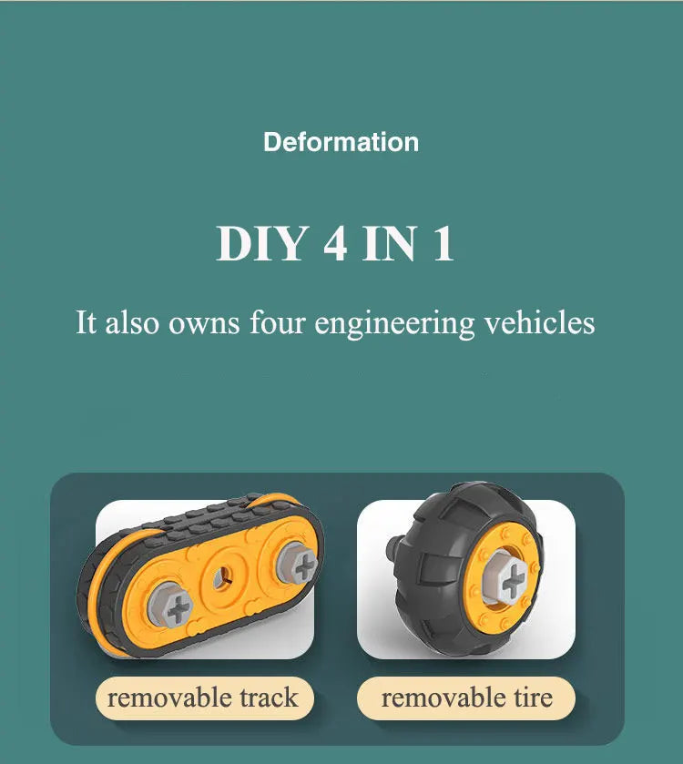 Kids Electric Drill Tool Toy – Educational Engineering & Assembly Set for Boys