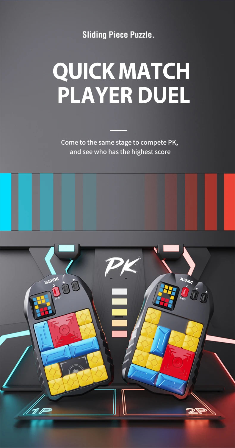 Huarong Road Magnetic Sliding Puzzle – Logical Thinking Brain Training Game for Kids