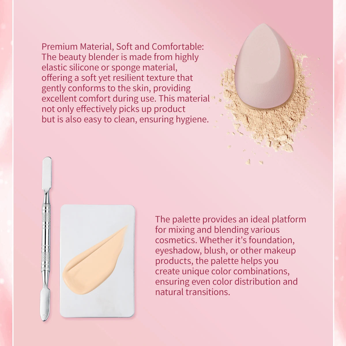OVW Pro Makeup Essentials Kit – Versatile Beauty Blender & Makeup Brush Set