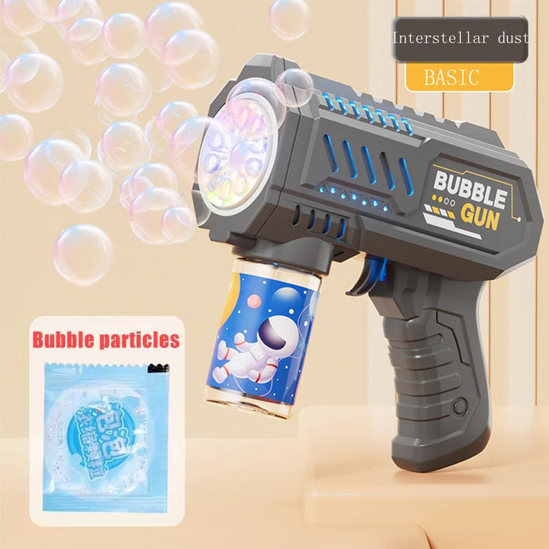 Rocket Bubble Gun – Fully Automatic Bubble Machine for Kids Outdoor Fun