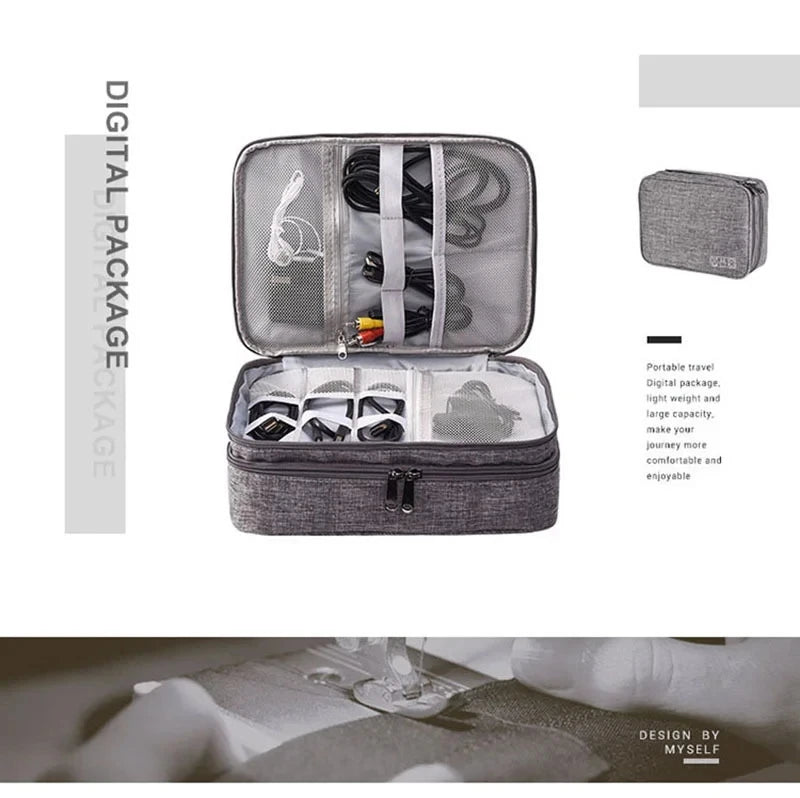 Cable Storage Bag Waterproof Digital Electronic Accessories Organizer Portable Travel Cable Organizer Case for cable Charger