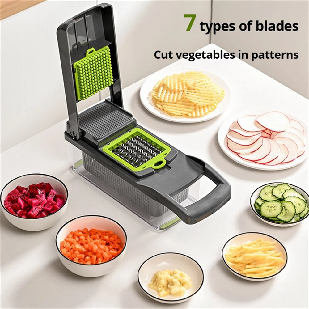 12/16-Piece Multifunctional Vegetable & Fruit Slicer Set