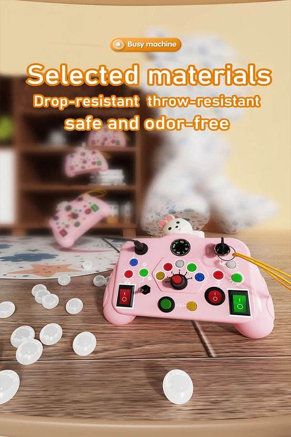 Children’s Educational Busy Toy – Cartoon Animal Early Learning Cognitive Game Machine