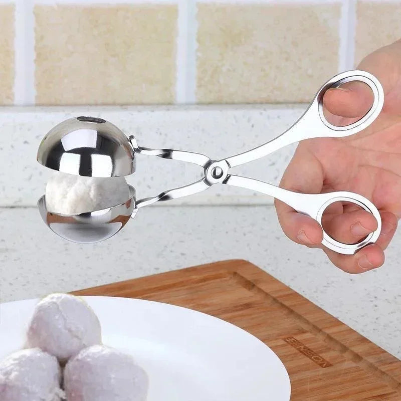 Stainless Steel Meatball & Rice Ball Maker – Non-Stick Shaper