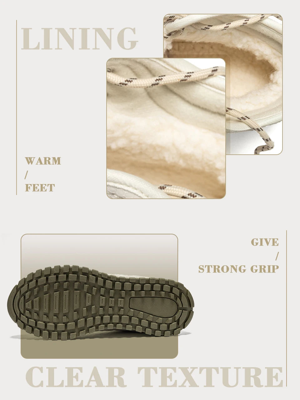 Baasploa Winter Women Sneakers – Plush Warm Waterproof Snow Boots