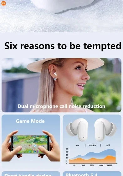 Xiaomi Wireless Bluetooth Gaming Headset – Noise Cancelling Sports Helmet Headphones with Long Battery Life & Phone Holder