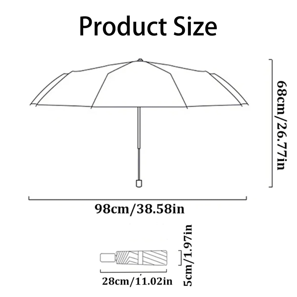 Fully Automatic Travel & Camping Sunscreen Umbrella – Women’s Sun & Rain Umbrella
