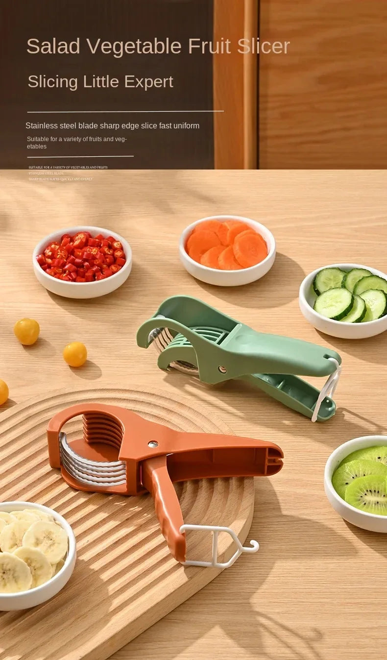 HooFun Multi-Functional Stainless Steel Vegetable & Fruit Slicer