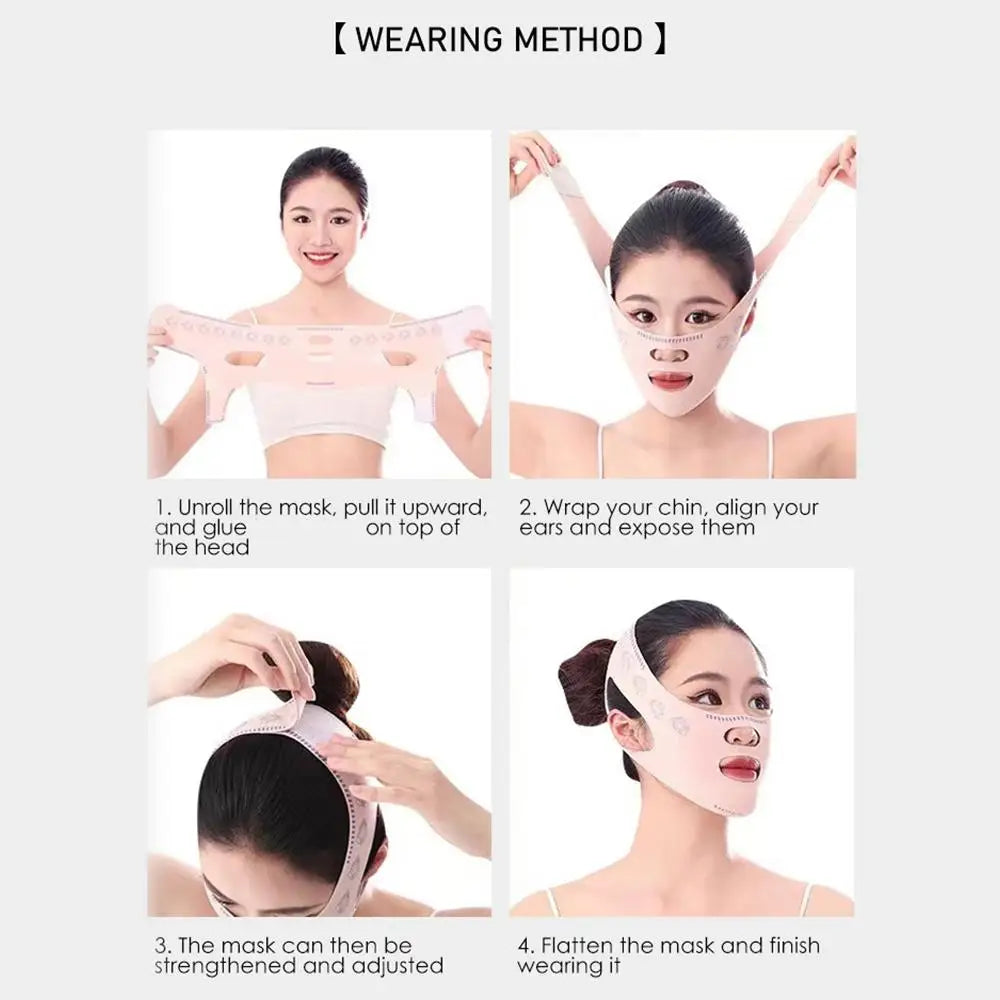 V Line Face Lifting Mask – Chin & Cheek Slimming Bandage for Anti-Wrinkle & Firming