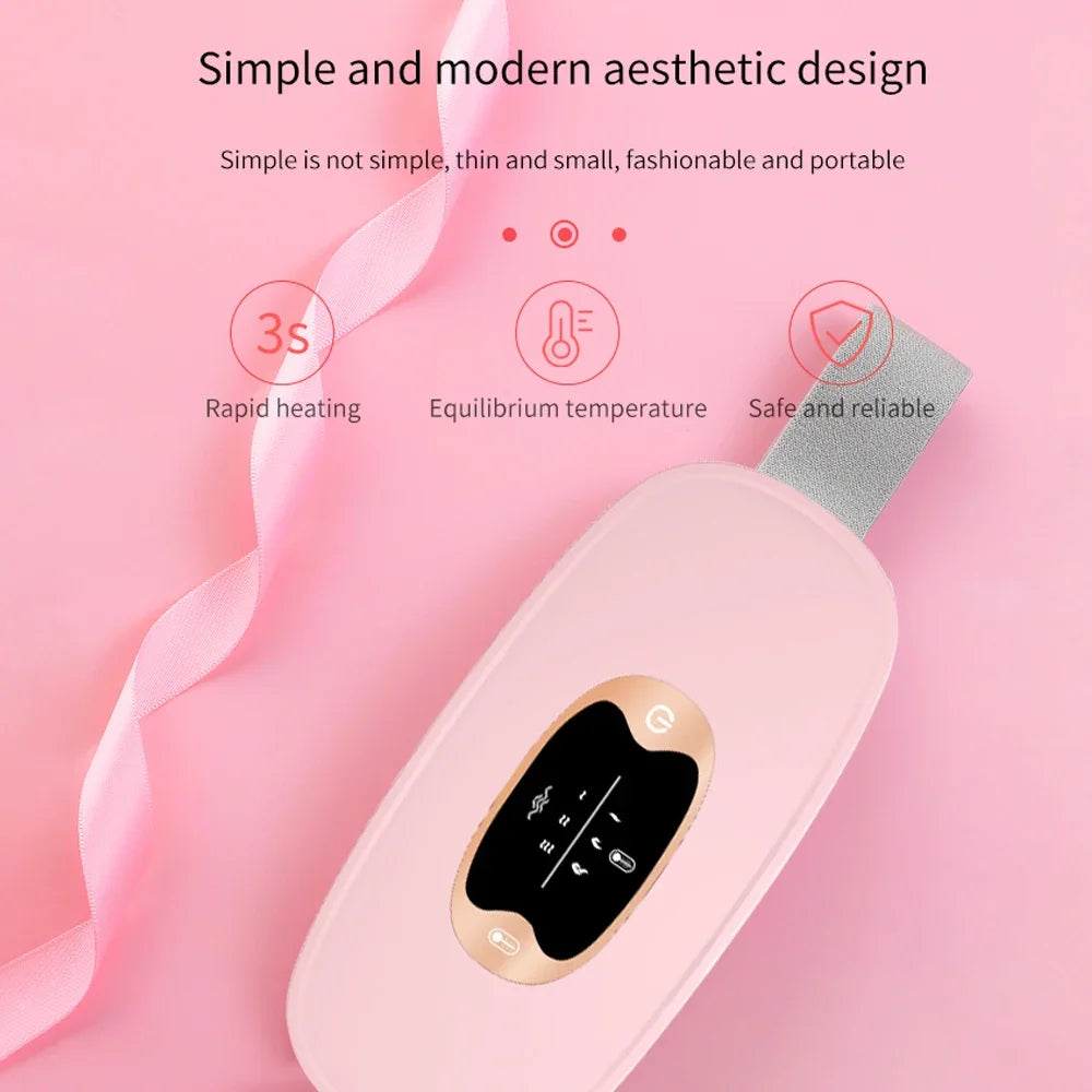 Rechargeable Heated Menstrual Waist Massager for Women
