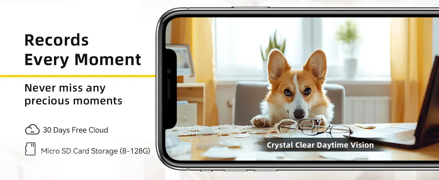 BoyKeep Smart Camera 2K WiFi Security Cam – 360° Indoor Baby Monitor with 5G/2.4GHz Dual-Band, Night Vision & Two-Way Audio