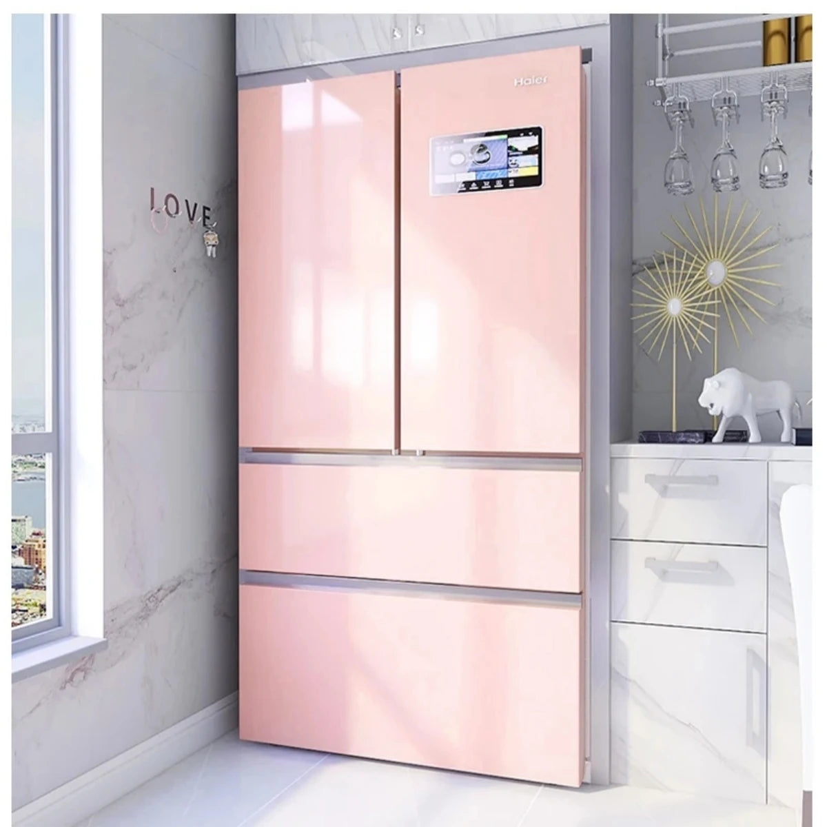 PVC Pearl Waterproof Wallpaper – DIY Self-Adhesive Black/White High Gloss Wall & Furniture Stickers