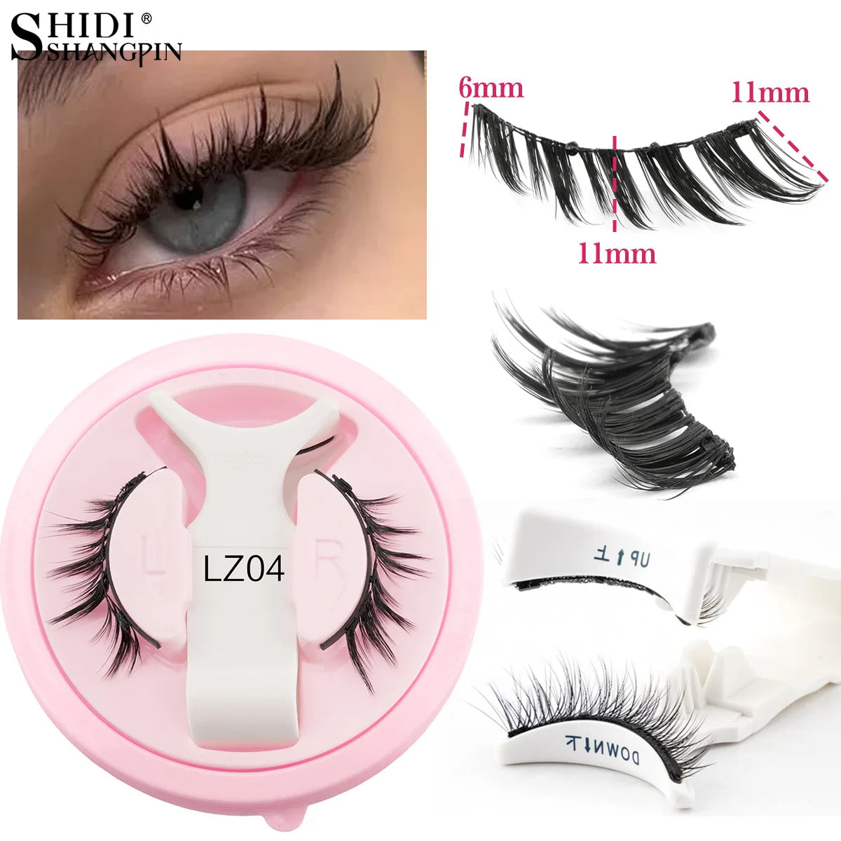 LashLuxe™ – Reusable Magnetic Mink Lashes & Tweezers Set for Effortless Glam