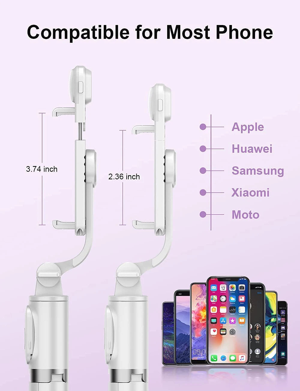 Wireless Bluetooth Selfie Stick Tripod with Fill Light & Remote – Foldable Portable Phone Stand for iPhone & Android