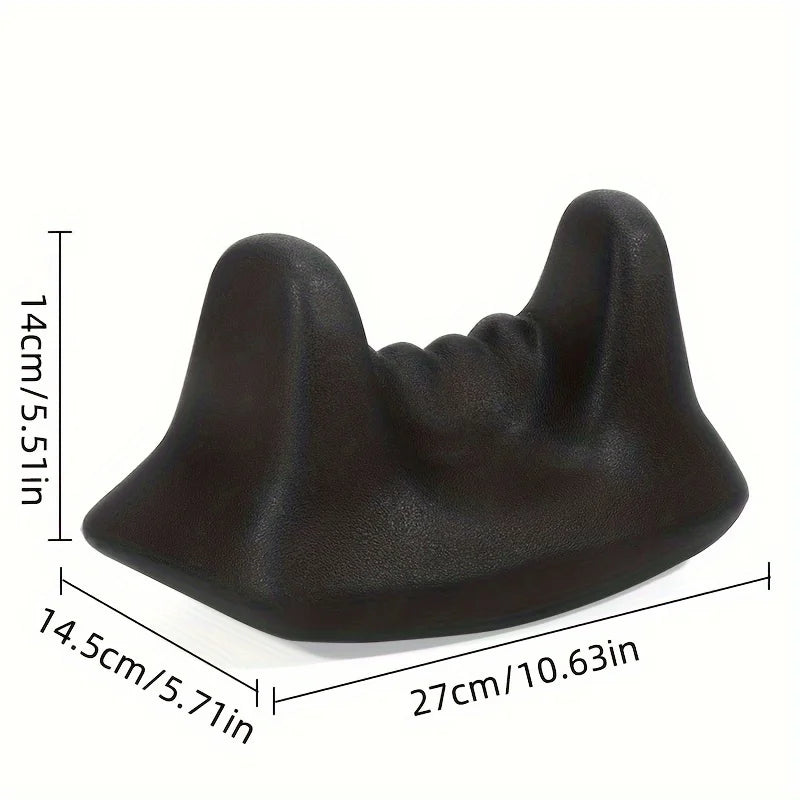 Deep Tissue Psoas Muscle Massager – Ergonomic Black PU Foam Roller for Hip, Back & Thigh Relief
