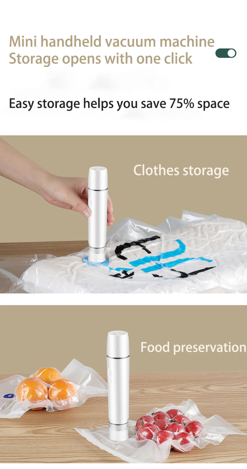 SealMate Go™- Kitchen USB Vacuum Sealer