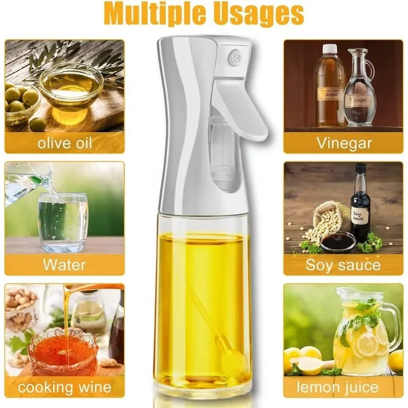 Oil Spray Bottle for Cooking – Refillable Olive Oil Dispenser