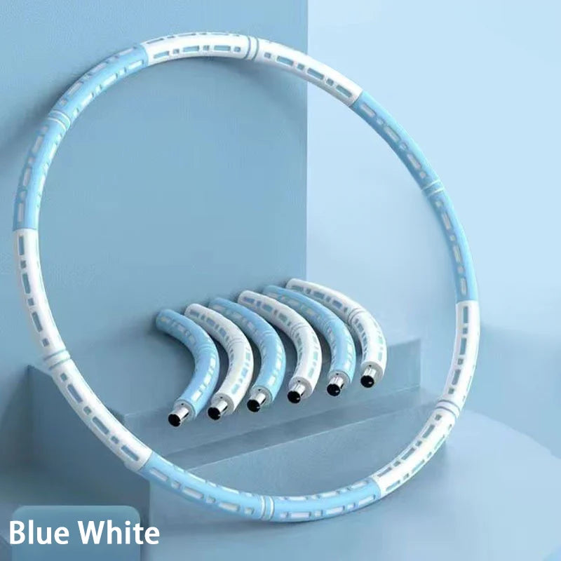 Weighted Fitness Yoga Hoop – Slimming Massage Circle for Waist Training & Body Sculpting