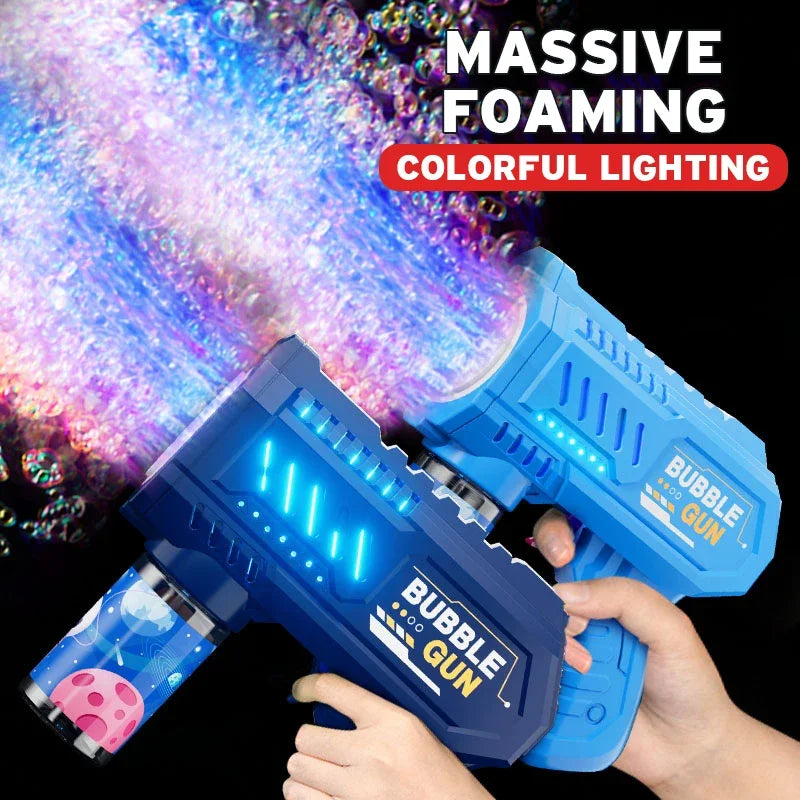 Rocket Bubble Gun – Fully Automatic Bubble Machine for Kids Outdoor Fun