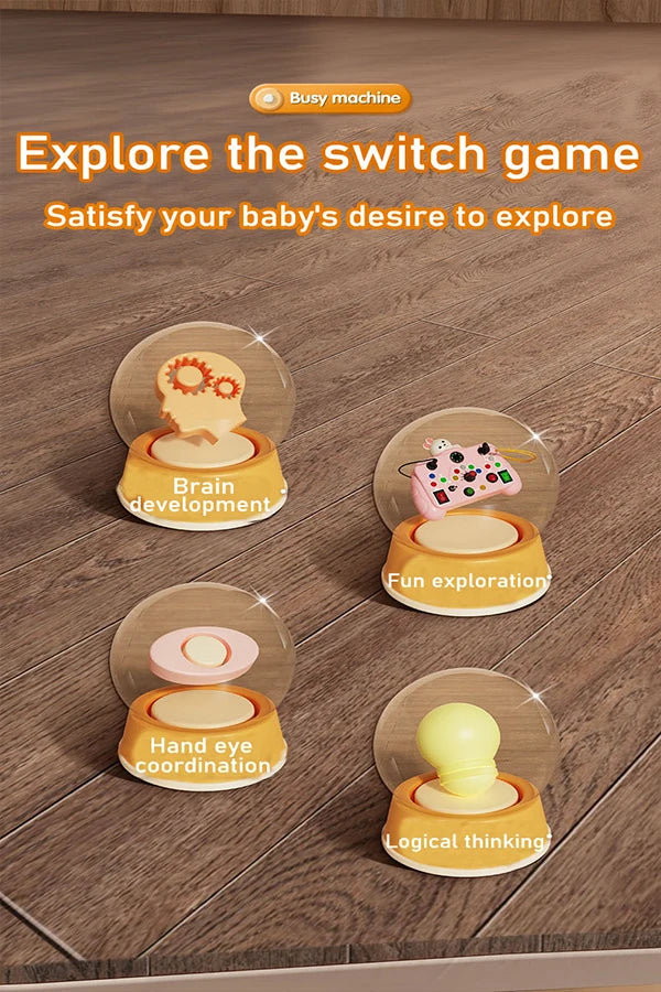 Children’s Educational Busy Toy – Cartoon Animal Early Learning Cognitive Game Machine