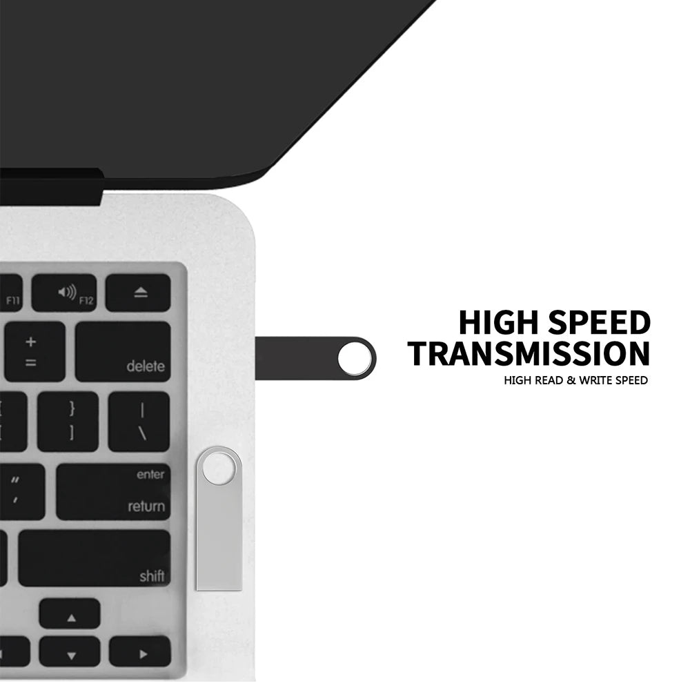 Metal USB 3.0 Flash Drive 2TB – High-Speed Pendrive for Laptop, PC, Xiaomi & MIJIA Devices