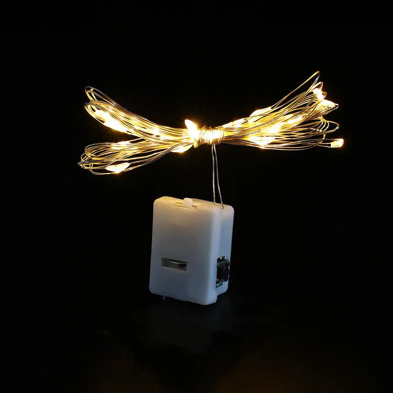 Fairy String Lights – 1/5/10pcs Battery-Powered LED Garland for Home & Holiday Decor