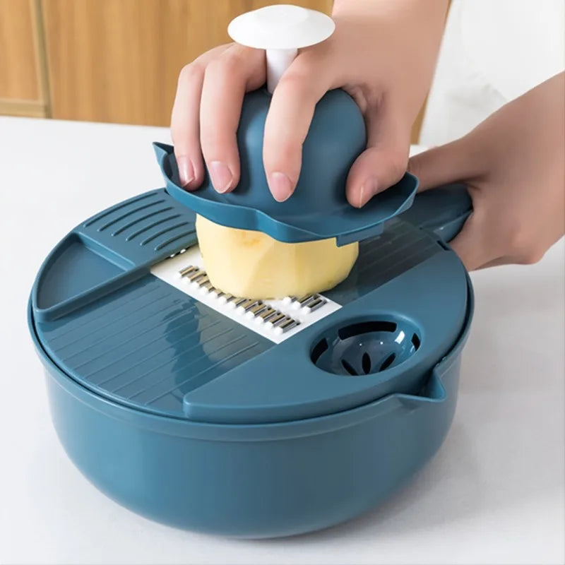 9-in-1 Multifunctional Vegetable Chopper – Carrot & Potato Slicer